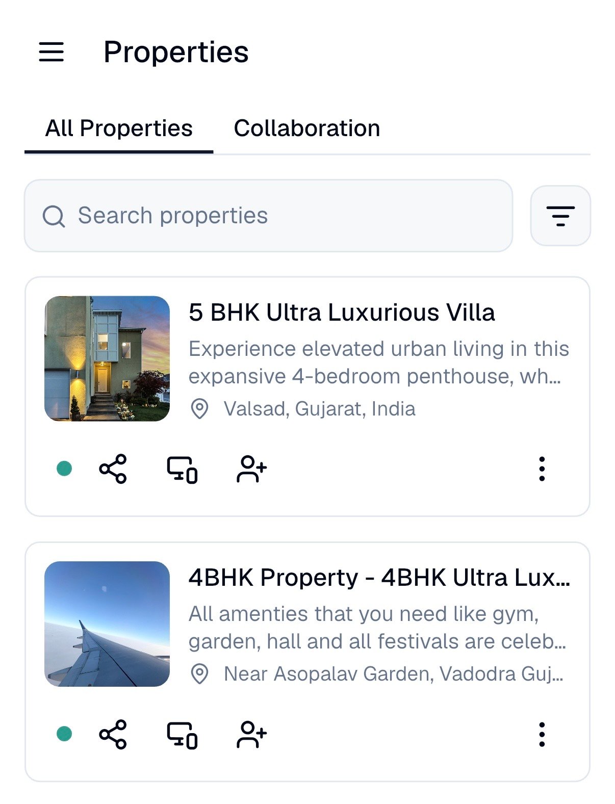 Team collaboration app mockup